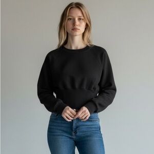 Victoria's Secret Black Long Sleeves Sweatshirt